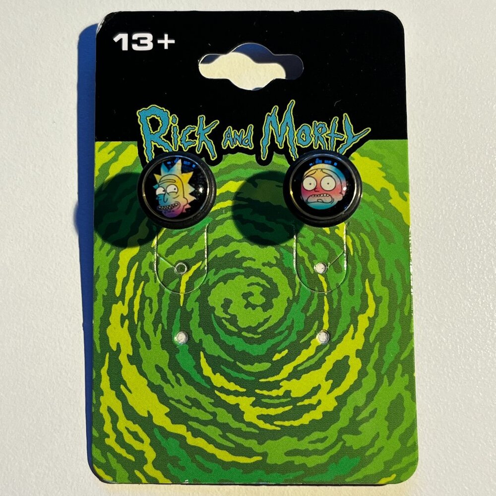 Rick And Morty Fake Plug Earrings